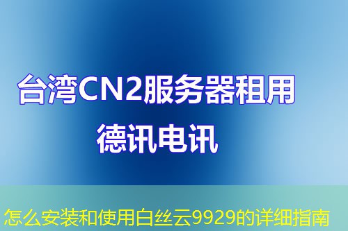 怎么安装和使用白丝云9929的详细指南