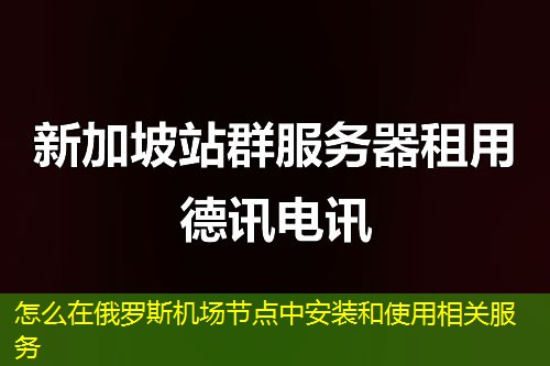 怎么在俄罗斯机场节点中安装和使用相关服务