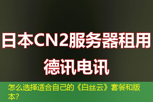 怎么选择适合自己的《白丝云》套餐和版本？