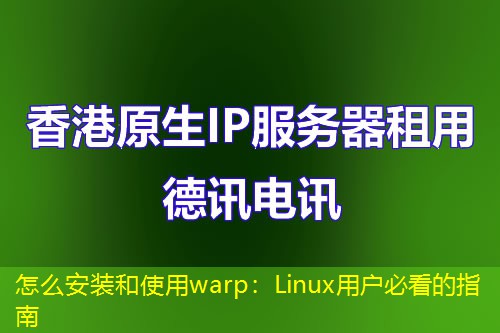 怎么安装和使用warp：Linux用户必看的指南