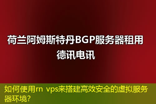 如何使用rn vps来搭建高效安全的虚拟服务器环境？