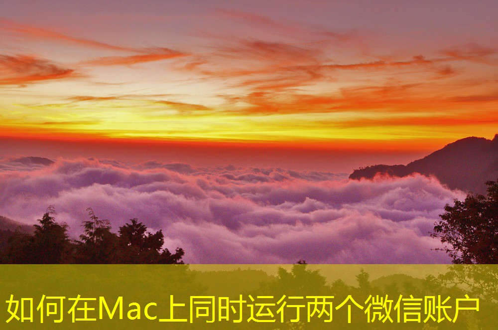 如何在Mac上同时运行两个微信账户