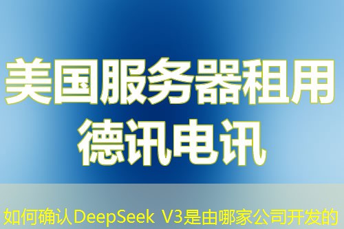 如何确认DeepSeek V3是由哪家公司开发的