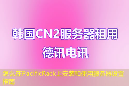 怎么在PacificRack上安装和使用服务器设置指南