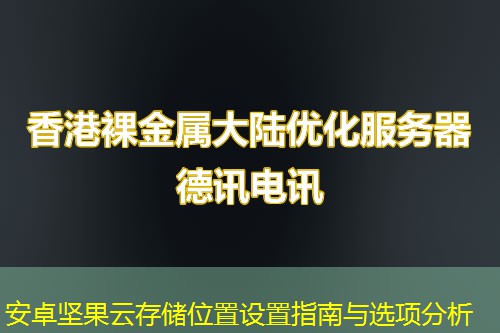 安卓坚果云存储位置设置指南与选项分析
