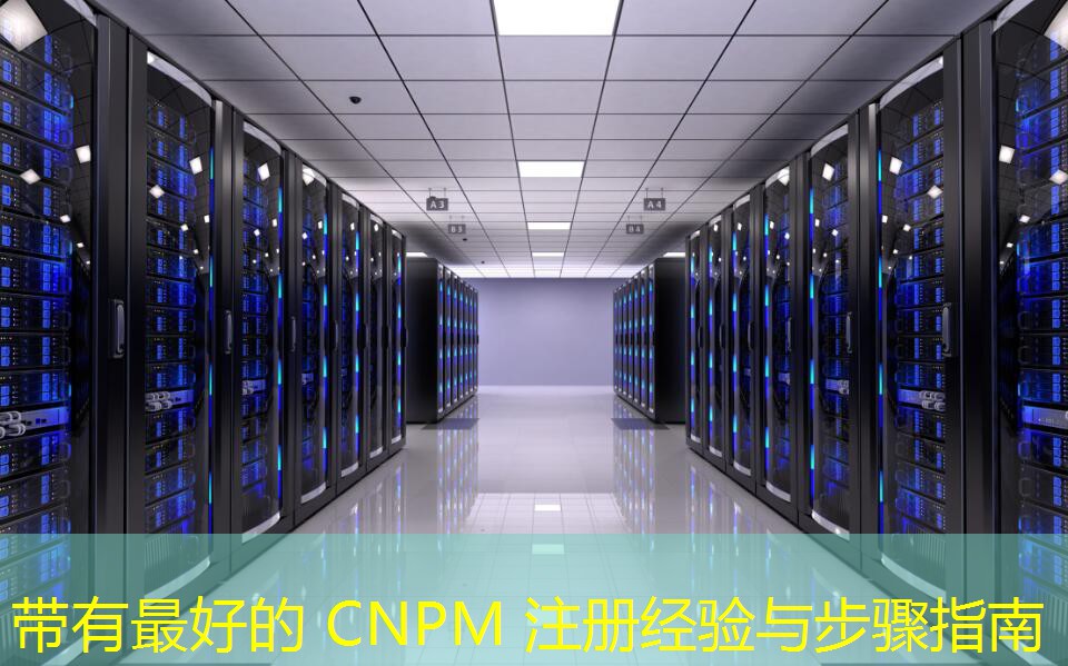 带有最好的 CNPM 注册经验与步骤指南
