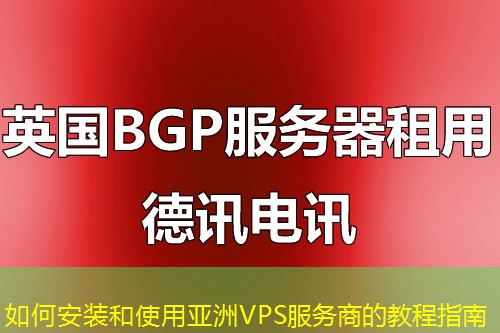 如何安装和使用亚洲VPS服务商的教程指南