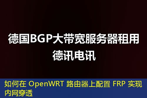 如何在 OpenWRT 路由器上配置 FRP 实现内网穿透