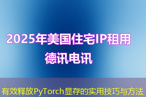 有效释放PyTorch显存的实用技巧与方法