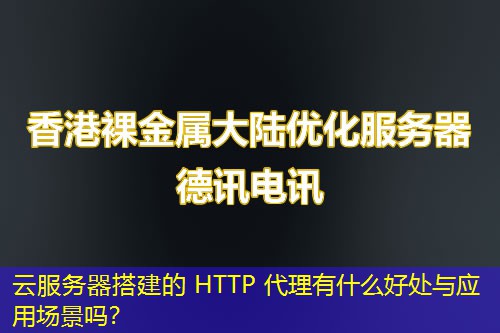 云服务器搭建的 HTTP 代理有什么好处与应用场景吗？