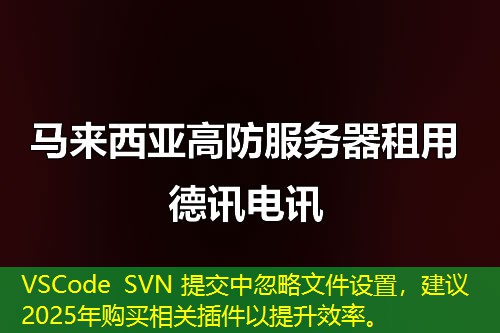 VSCode SVN 提交中忽略文件设置，建议2025年购买相关插件以提升效率。