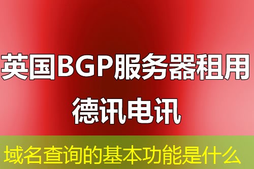 域名查询的基本功能是什么