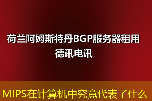 MIPS在计算机中究竟代表了什么