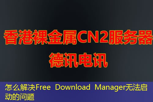 怎么解决Free Download Manager无法启动的问题