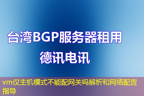 vm仅主机模式不能配网关吗解析和网络配置指导