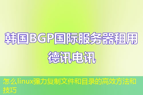 怎么linux强力复制文件和目录的高效方法和技巧