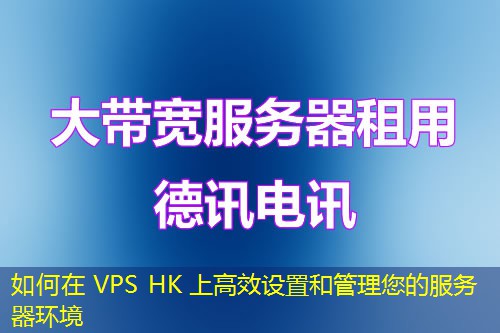 如何在 VPS HK 上高效设置和管理您的服务器环境