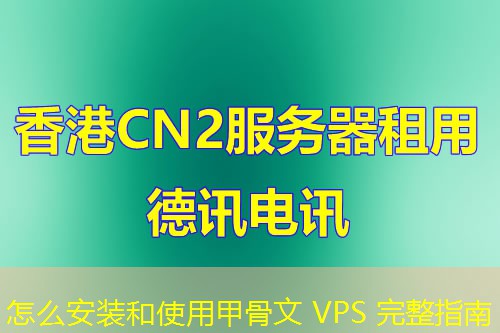 怎么安装和使用甲骨文 VPS 完整指南