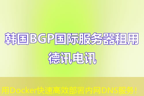 用Docker快速高效部署内网DNS服务！