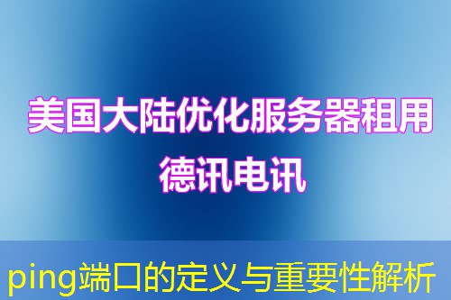 ping端口的定义与重要性解析