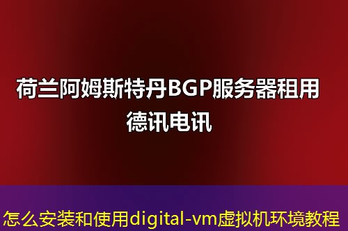 怎么安装和使用digital-vm虚拟机环境教程