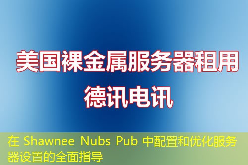 在 Shawnee Nubs Pub 中配置和优化服务器设置的全面指导
