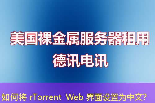 如何将 rTorrent Web 界面设置为中文？