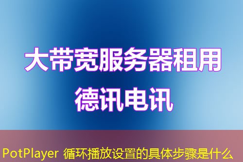 PotPlayer 循环播放设置的具体步骤是什么