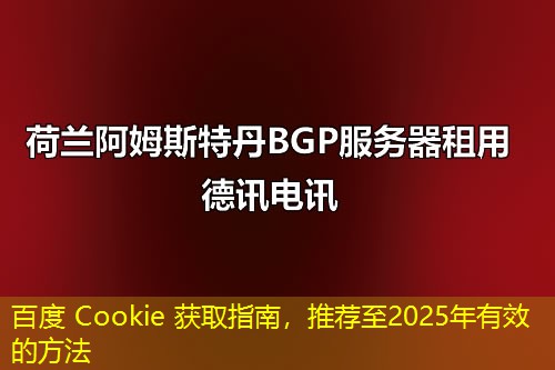 百度 Cookie 获取指南，推荐至2025年有效的方法