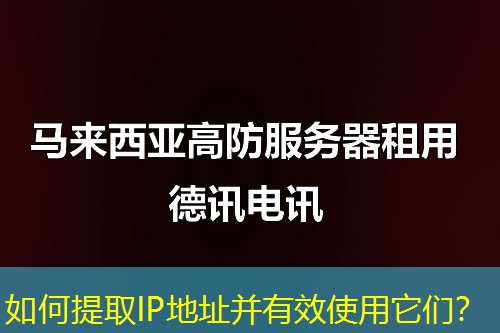 如何提取IP地址并有效使用它们？