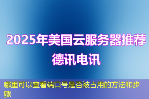 哪里可以查看端口号是否被占用的方法和步骤