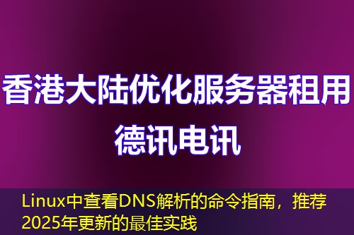 Linux中查看DNS解析的命令指南,推荐2025年更新的最佳实践 Linux中查看DNS解析的命令指南,推荐2025年更新的最佳实践