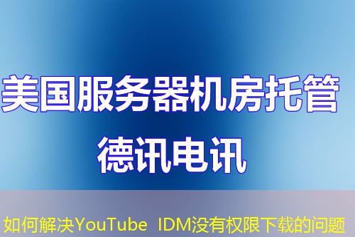 如何解决YouTube IDM没有权限下载的问题