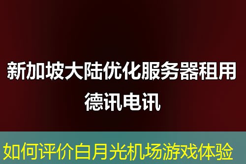 如何评价白月光机场游戏体验