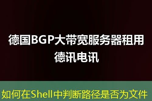 如何在Shell中判断路径是否为文件