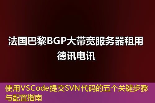 使用VSCode提交SVN代码的五个关键步骤与配置指南