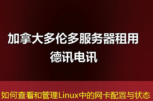 如何查看和管理Linux中的网卡配置与状态