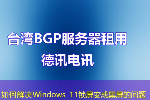 如何解决Windows 11锁屏变成黑屏的问题