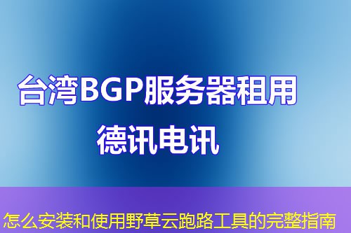 怎么安装和使用野草云跑路工具的完整指南